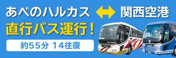 あべのハルカスと大阪上本町駅を直結！あべの・上本町循環バス 全区間均一100円