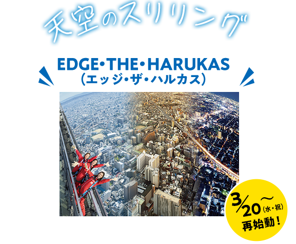 【EDGE・THE・HARUKAS】3/20（水・祝）～再始動！
