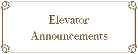 Elevator Announcements
