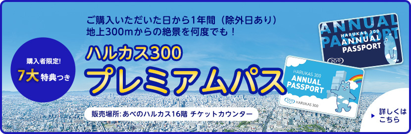 ハルカス300（展望台）プレミアムパス