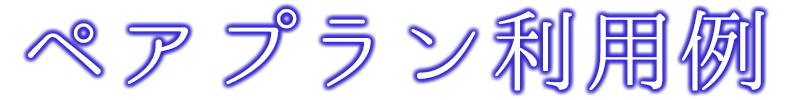 ペアプラン利用例
