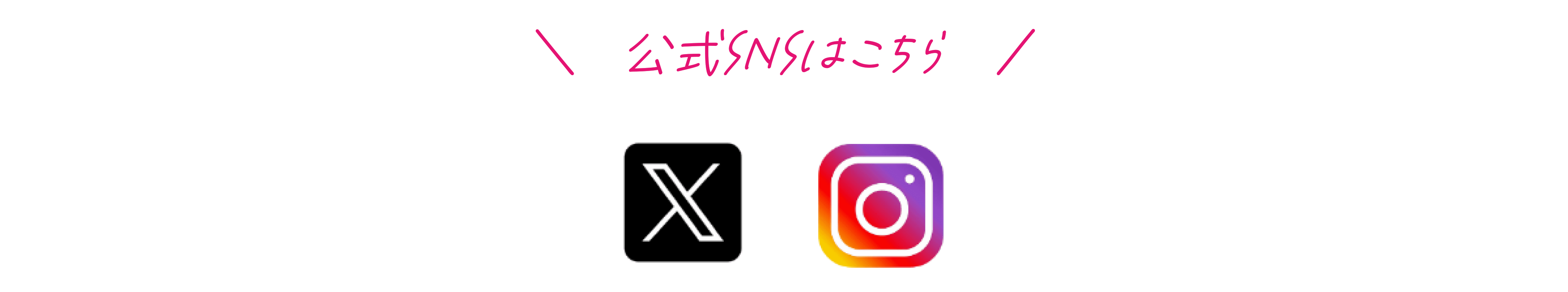 公式SNSはこちら